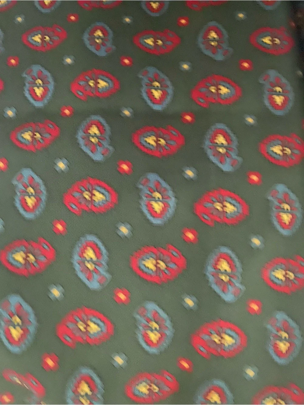 Vintage Cisco Green Silk Fringed Gentlemans Scarf
